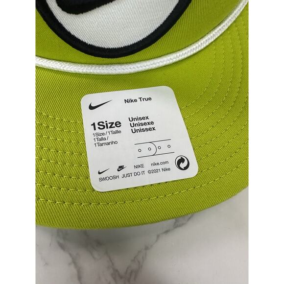 Nike True Retro72 Golf Hat Cap Unisex Apple Green White Black DH1343 308 New - Picture 3 of 4